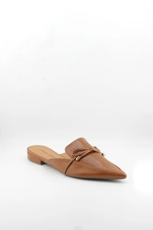 Jorge Bischoff Perforated Pointed-Toe Slip-On Loafer